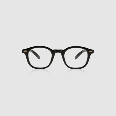 사각 뿔테 투명 안경테 BASIC